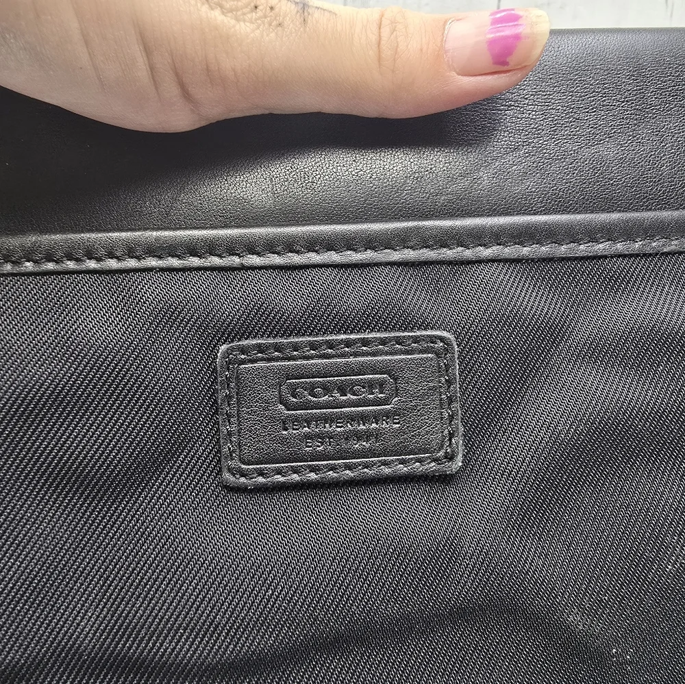 Coach Black Laptop Messenger Bag